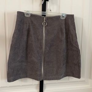 🤯MOVING SALE🤯 SHEIN corduroy zip front skirt